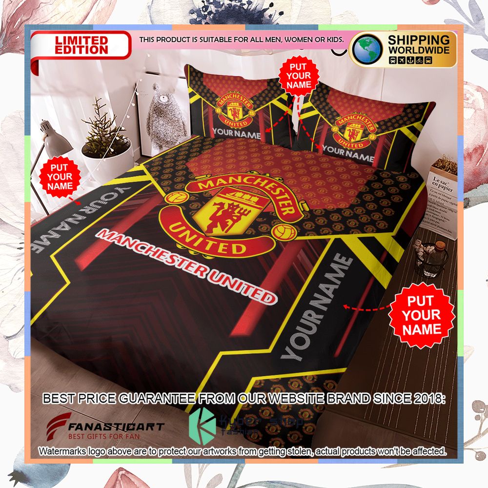 Personalized Manchester United Bedding Set 6 Personalized Manchester United Bedding Set word3