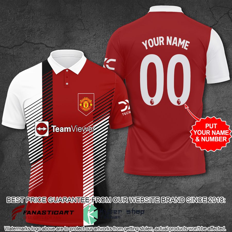 Personalized Manchester United FC Polo Shirt