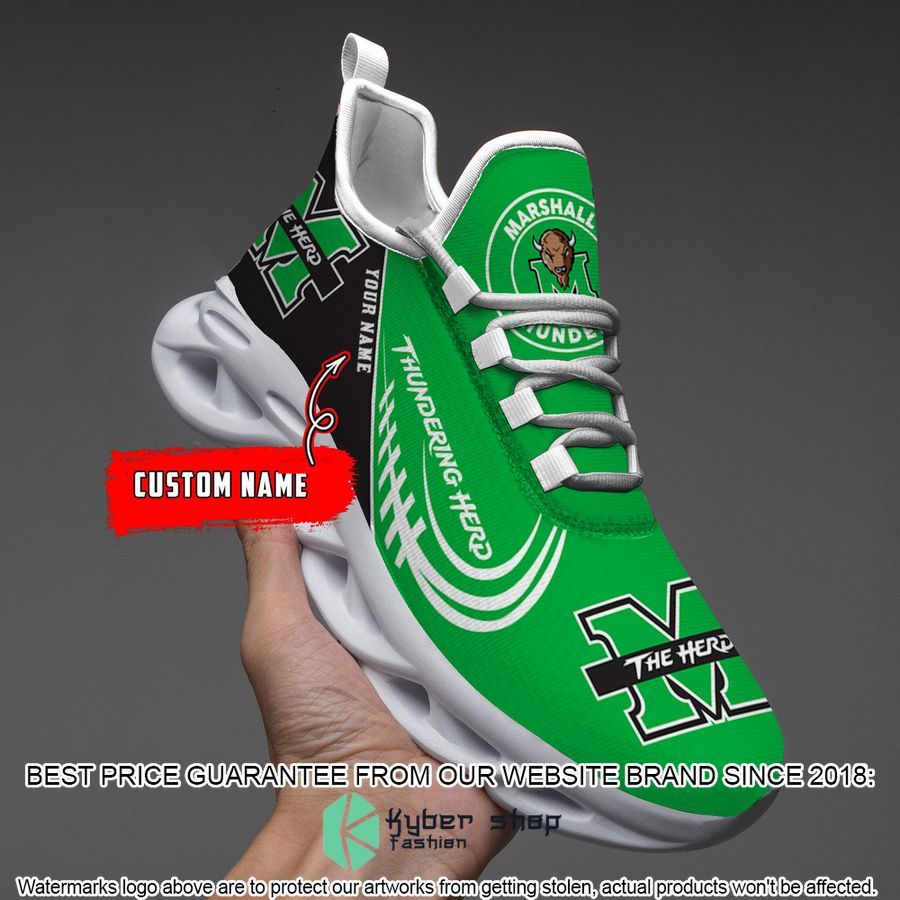 Personalized Marshall Thundering Herd Max Soul Shoes