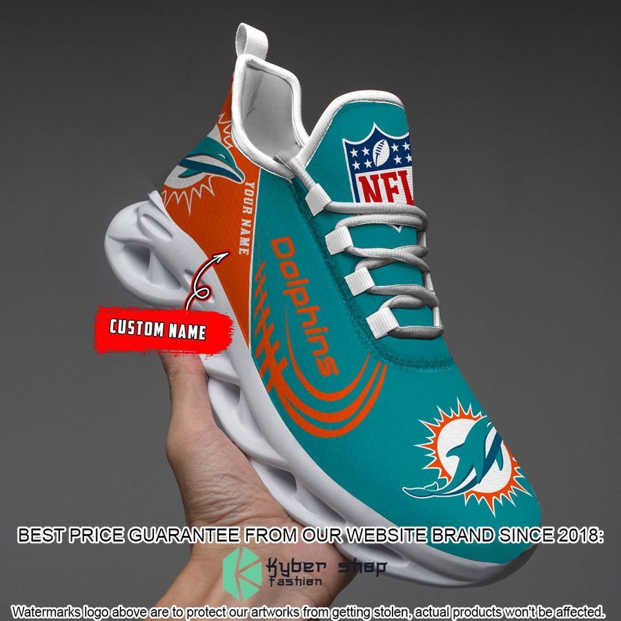 Personalized Miami Dolphins Max Soul Shoes