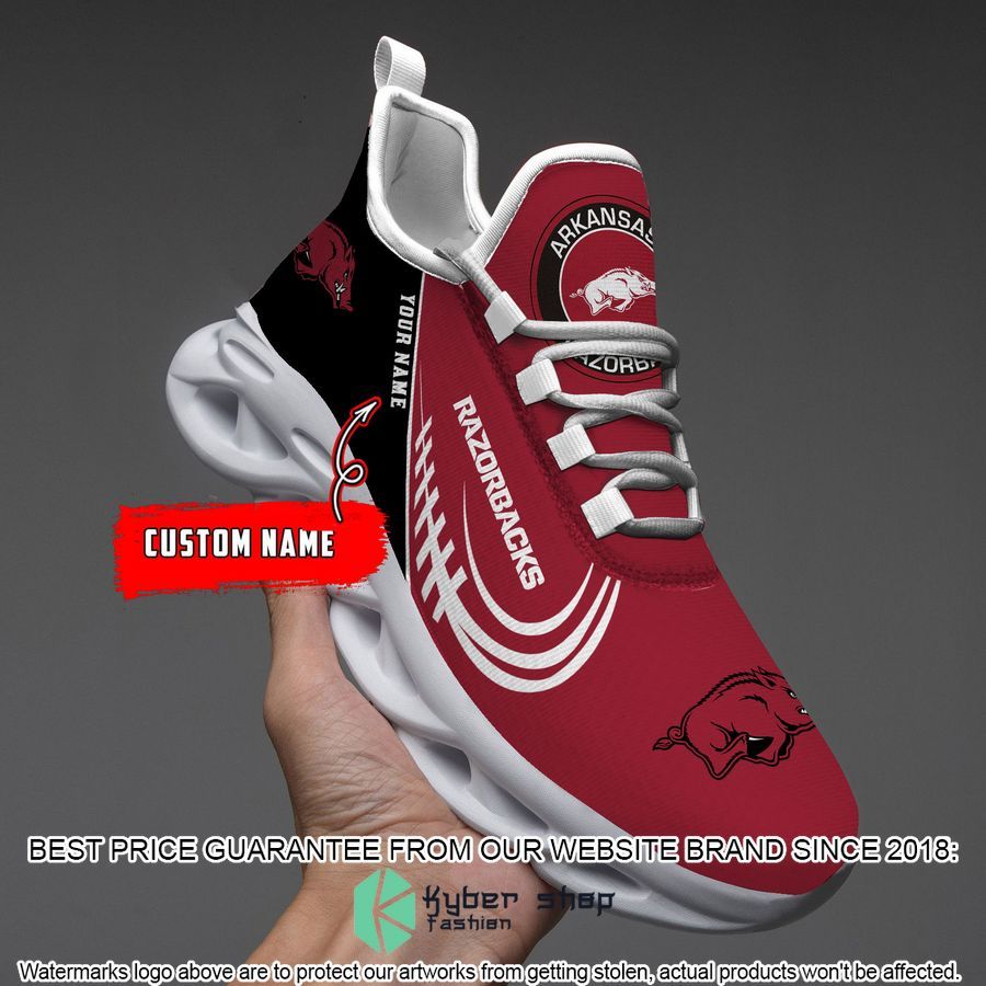 Personalized NCAA Teams Arkansas Razorbacks Max Soul Shoes