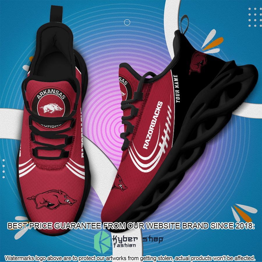 Personalized NCAA Teams Arkansas Razorbacks Max Soul Shoes 3 Personalized NCAA Teams Arkansas Razorbacks Max Soul Shoes word2