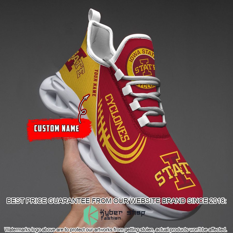 Personalized NCAA Teams Iowa State Cyclones Max Soul Shoes