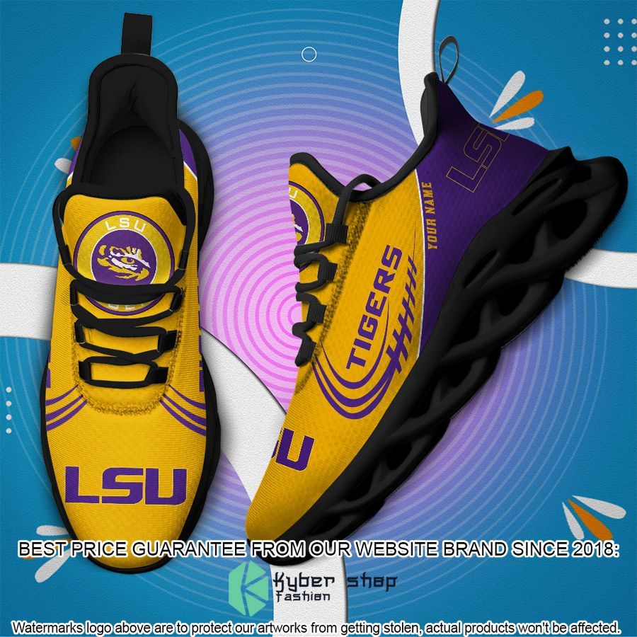 Personalized NCAA Teams LSU Tigers Max Soul Shoes 3 Personalized NCAA Teams LSU Tigers Max Soul Shoes word2