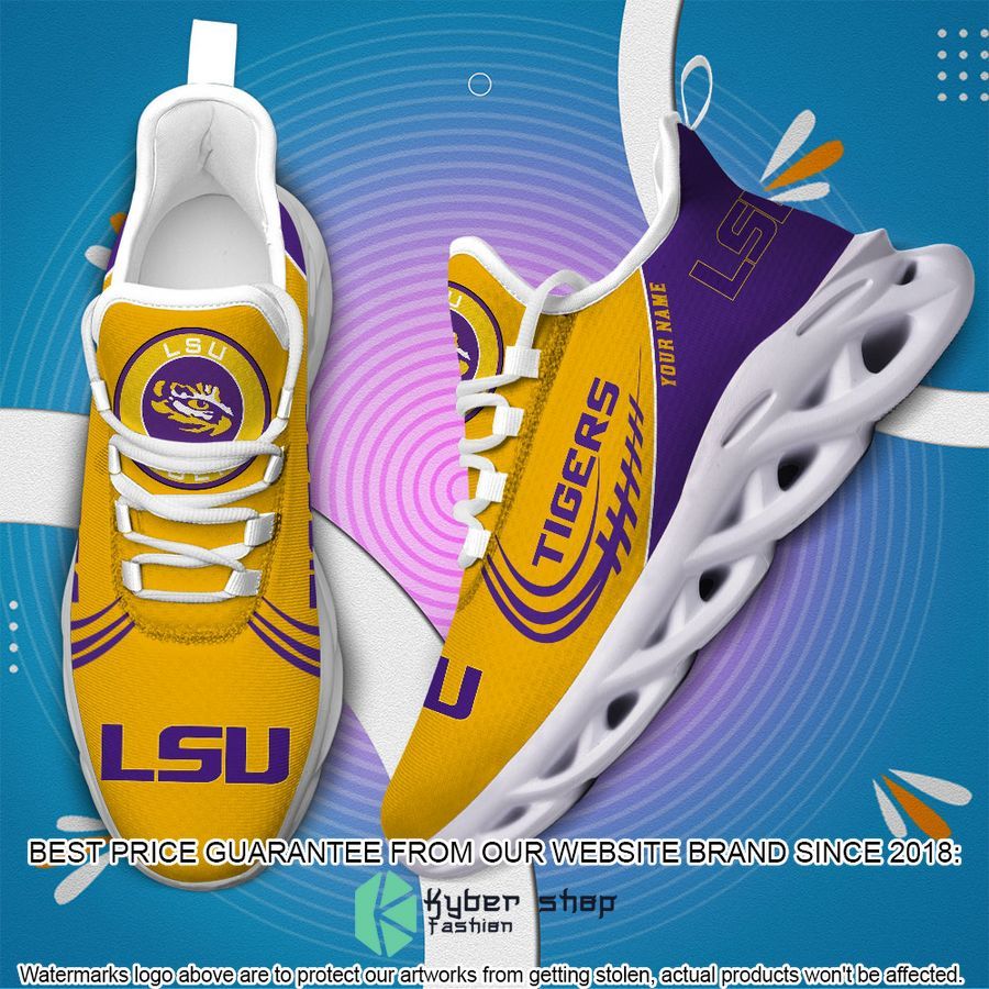 Personalized NCAA Teams LSU Tigers Max Soul Shoes 4 Personalized NCAA Teams LSU Tigers Max Soul Shoes word2