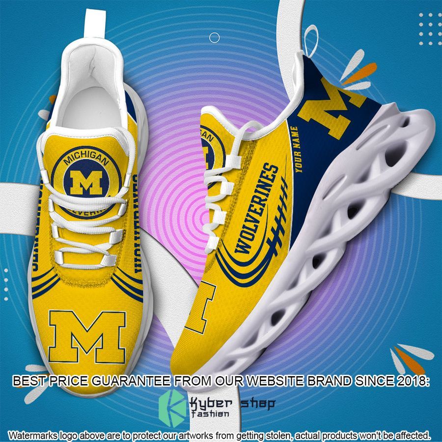 Personalized NCAA Teams Michigan Wolverines Max Soul Shoes 4 Personalized NCAA Teams Michigan Wolverines Max Soul Shoes word3