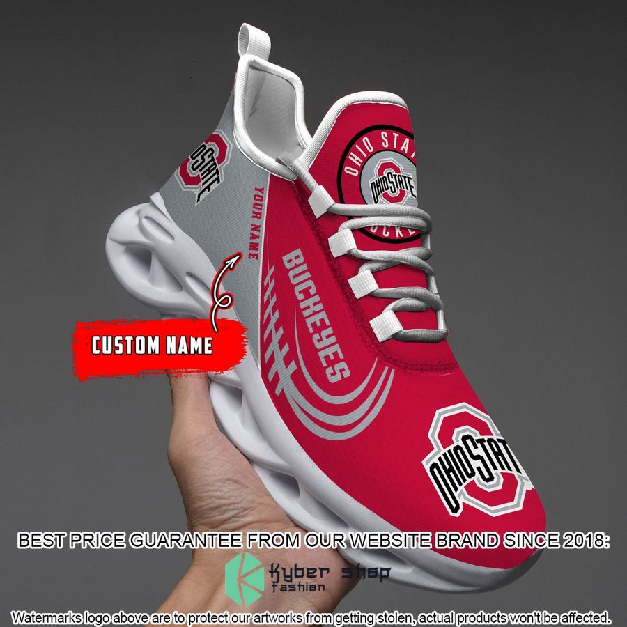Personalized NCAA Teams Ohio State Buckeyes Max Soul Shoes