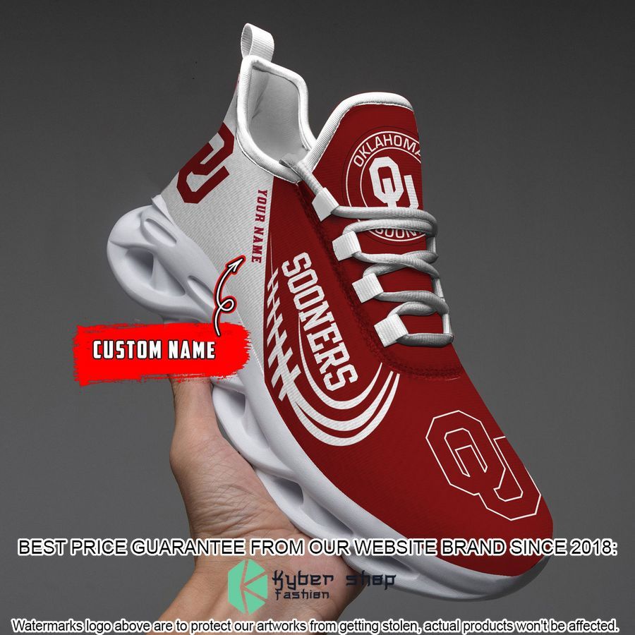 Personalized NCAA Teams Oklahoma Sooners Max Soul Shoes