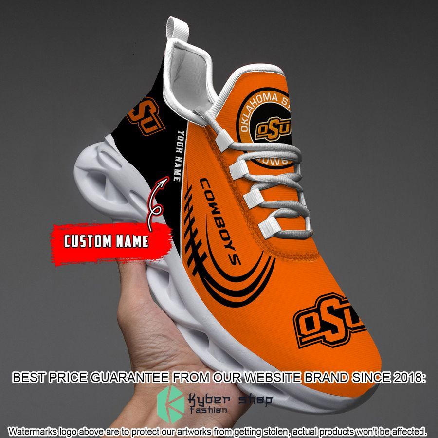Personalized NCAA Teams Oklahoma State Cowboys Max Soul Shoes word3