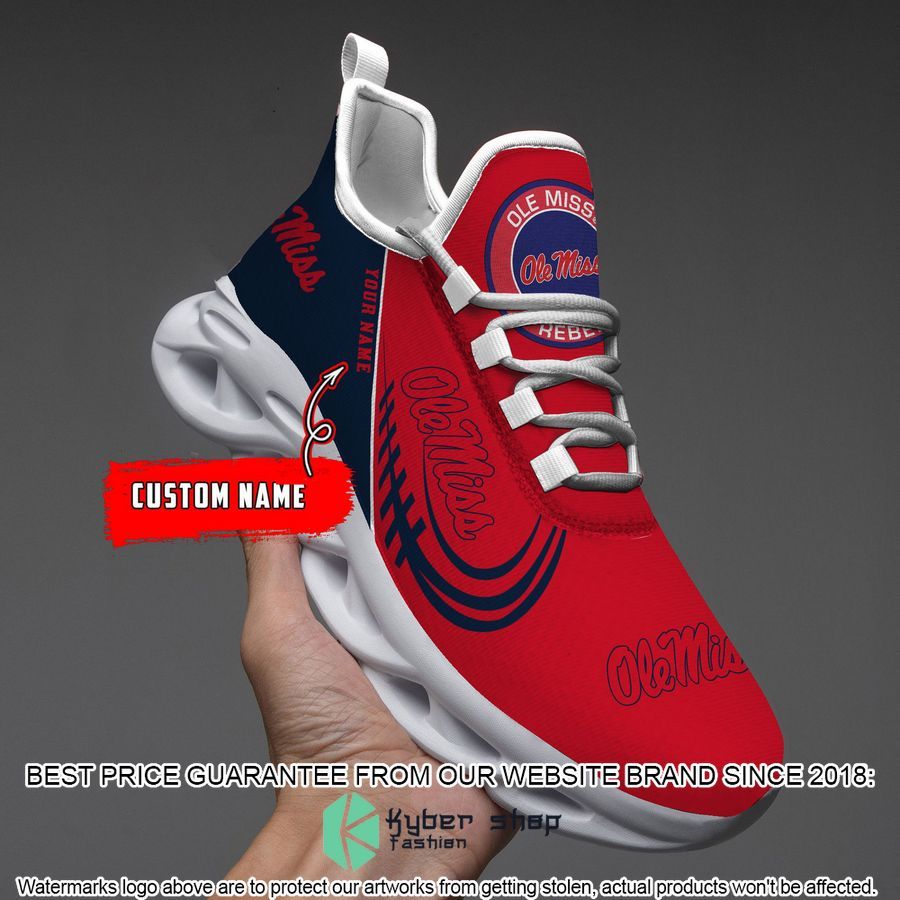 Personalized NCAA Teams Ole Miss Rebels Max Soul Shoes