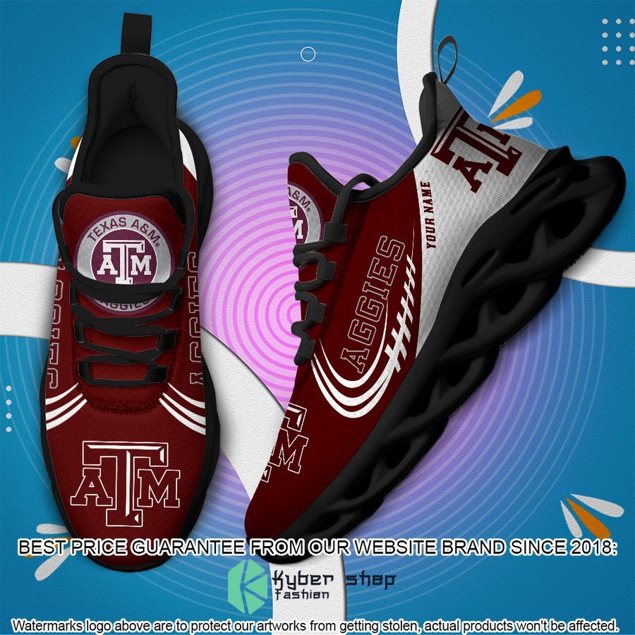 Personalized NCAA Teams Texas A&M Aggies Max Soul Shoes 3 Personalized NCAA Teams Texas A&M Aggies Max Soul Shoes word3