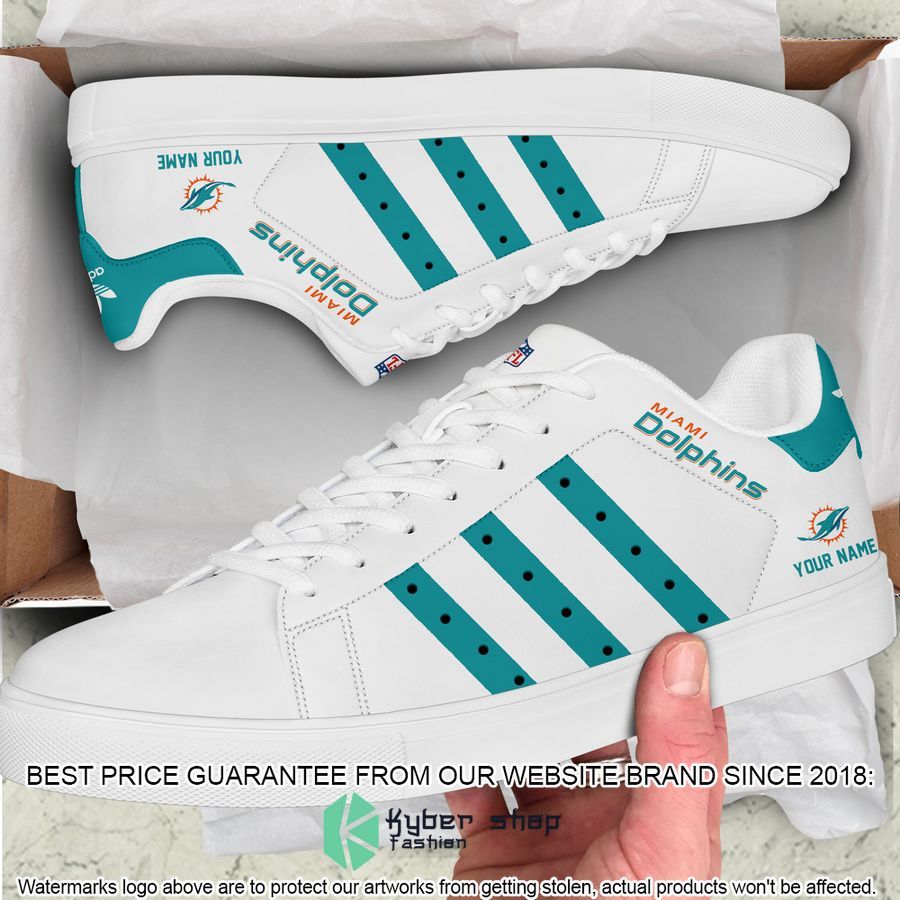 Personalized NFL Miami Dolphins Stan Smith Shoes