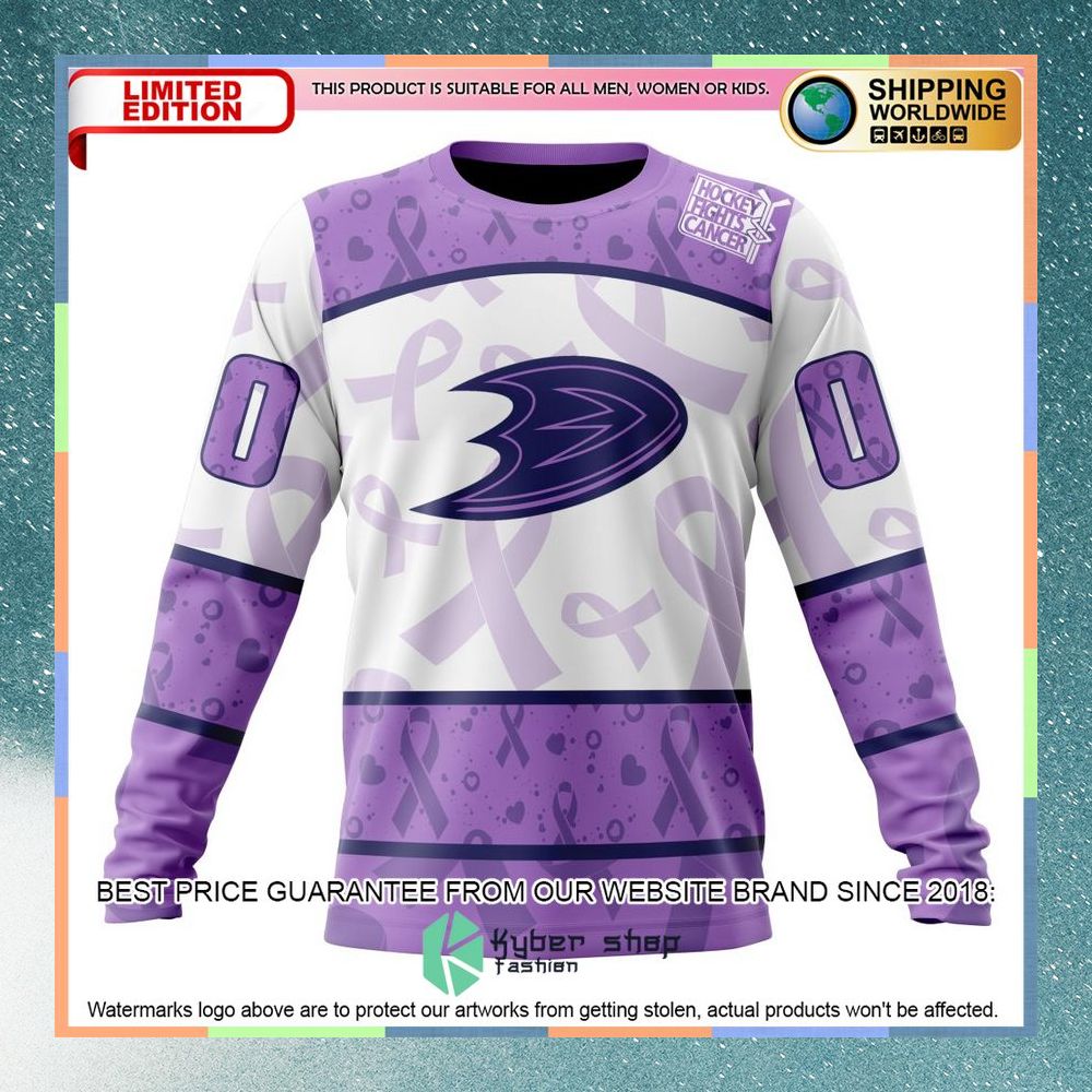 Personalized NHL Anaheim Ducks Lavender Fight Cancer Shirt, Hoodie 6 Personalized NHL Anaheim Ducks Lavender Fight Cancer Shirt, Hoodie word1