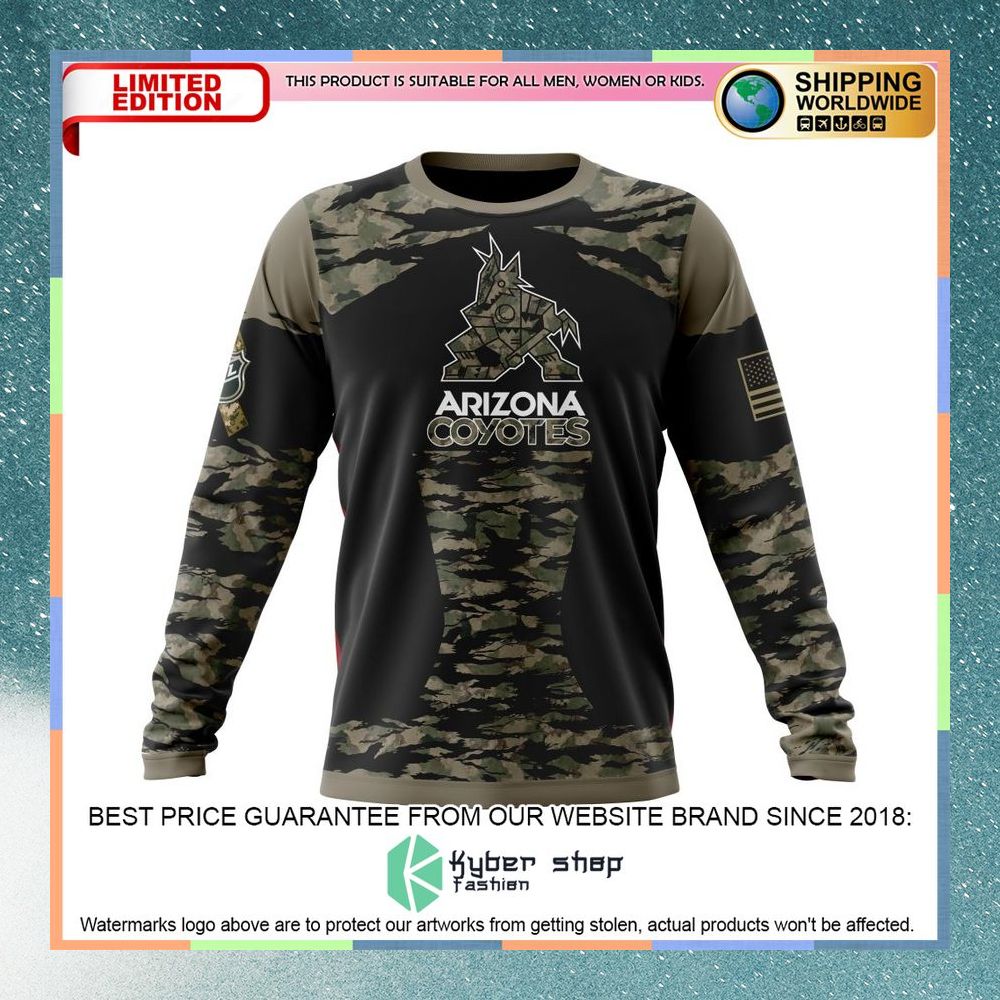 Personalized NHL Arizona Coyotes Honors Veterans And Military Members Shirt, Hoodie 6 Personalized NHL Arizona Coyotes Honors Veterans And Military Members Shirt, Hoodie word1