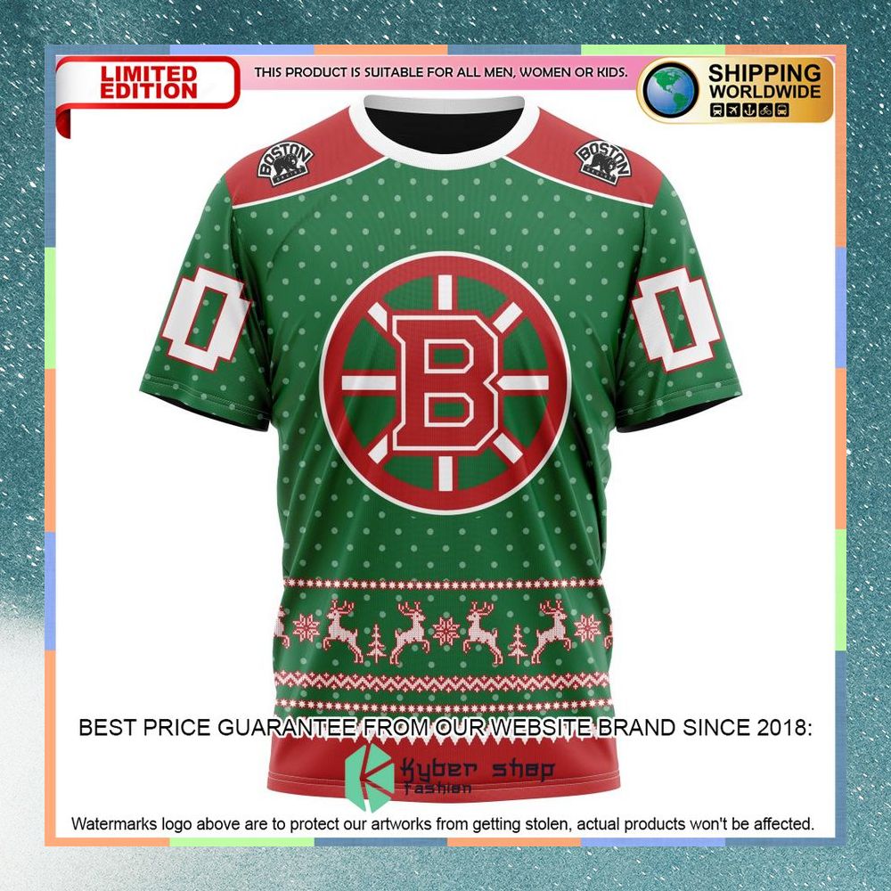 Personalized NHL Boston Bruins Christmas Apparel Shirt, Hoodie 8 Personalized NHL Boston Bruins Christmas Apparel Shirt, Hoodie word2
