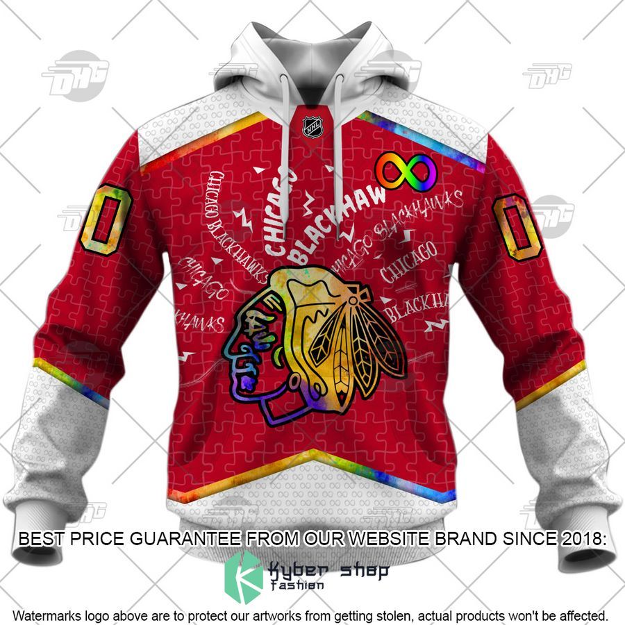 Personalized NHL Chicago Blackhawks Autism 3D Shirt, Hoodie 3 Personalized NHL Chicago Blackhawks Autism 3D Shirt, Hoodie word3
