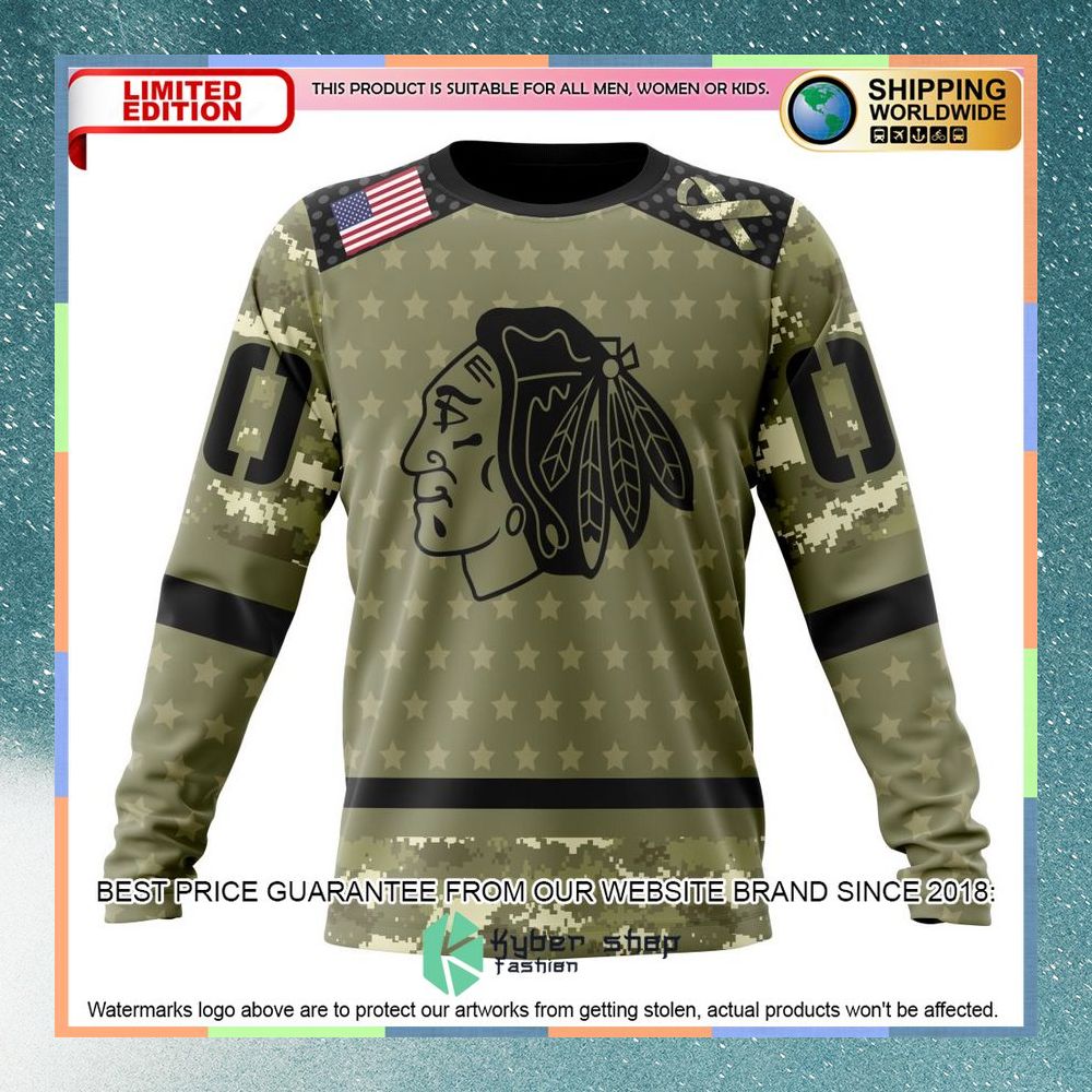 Personalized NHL Chicago Blackhawks Camo Military Appreciation Shirt, Hoodie 6 Personalized NHL Chicago Blackhawks Camo Military Appreciation Shirt, Hoodie word1