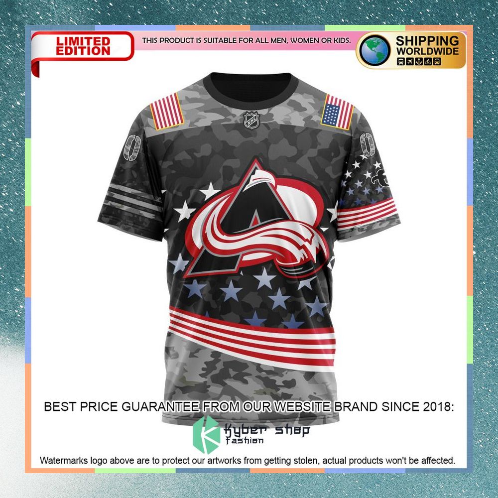 Personalized NHL Colorado Avalanche Color And Our Beloved American Flag Shirt, Hoodie 8 Personalized NHL Colorado Avalanche Color And Our Beloved American Flag Shirt, Hoodie word3