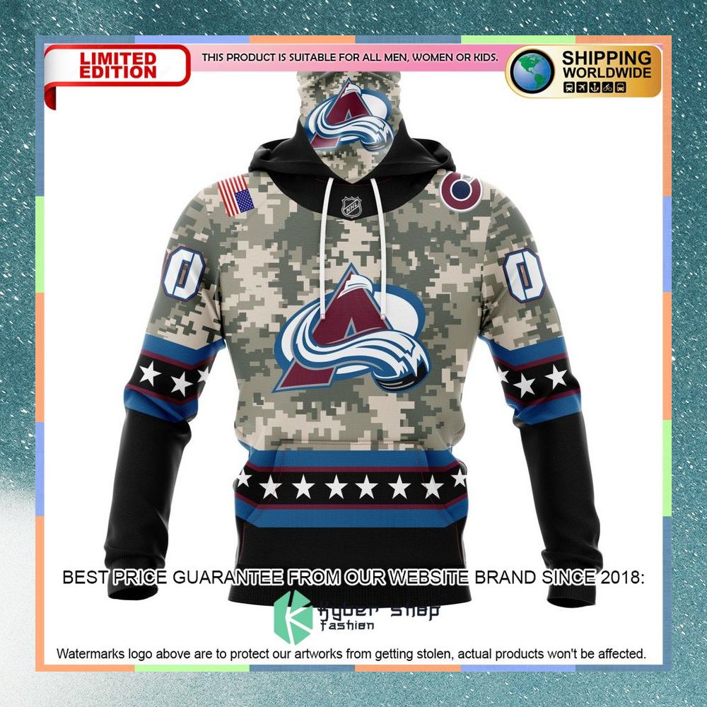 Personalized NHL Colorado Avalanche Honor Military With Camo Shirt, Hoodie 4 Personalized NHL Colorado Avalanche Honor Military With Camo Shirt, Hoodie word3