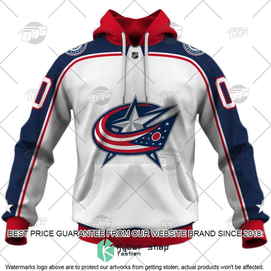 Personalized NHL Columbus Blue Jackets 2022 Fanatics Branded White Away 3D Shirt, Hoodie 3 Personalized NHL Columbus Blue Jackets 2022 Fanatics Branded White Away 3D Shirt, Hoodie word2