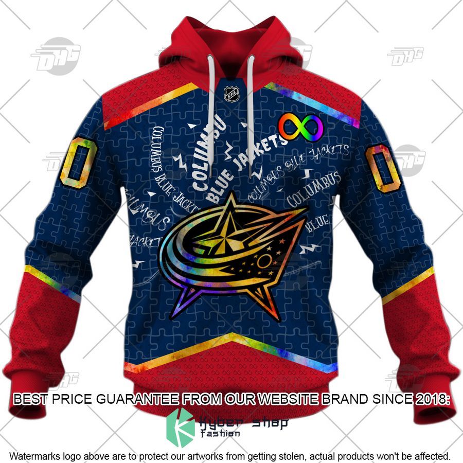 Personalized NHL Columbus Blue Jackets Autism 3D Shirt, Hoodie 3 Personalized NHL Columbus Blue Jackets Autism 3D Shirt, Hoodie word1