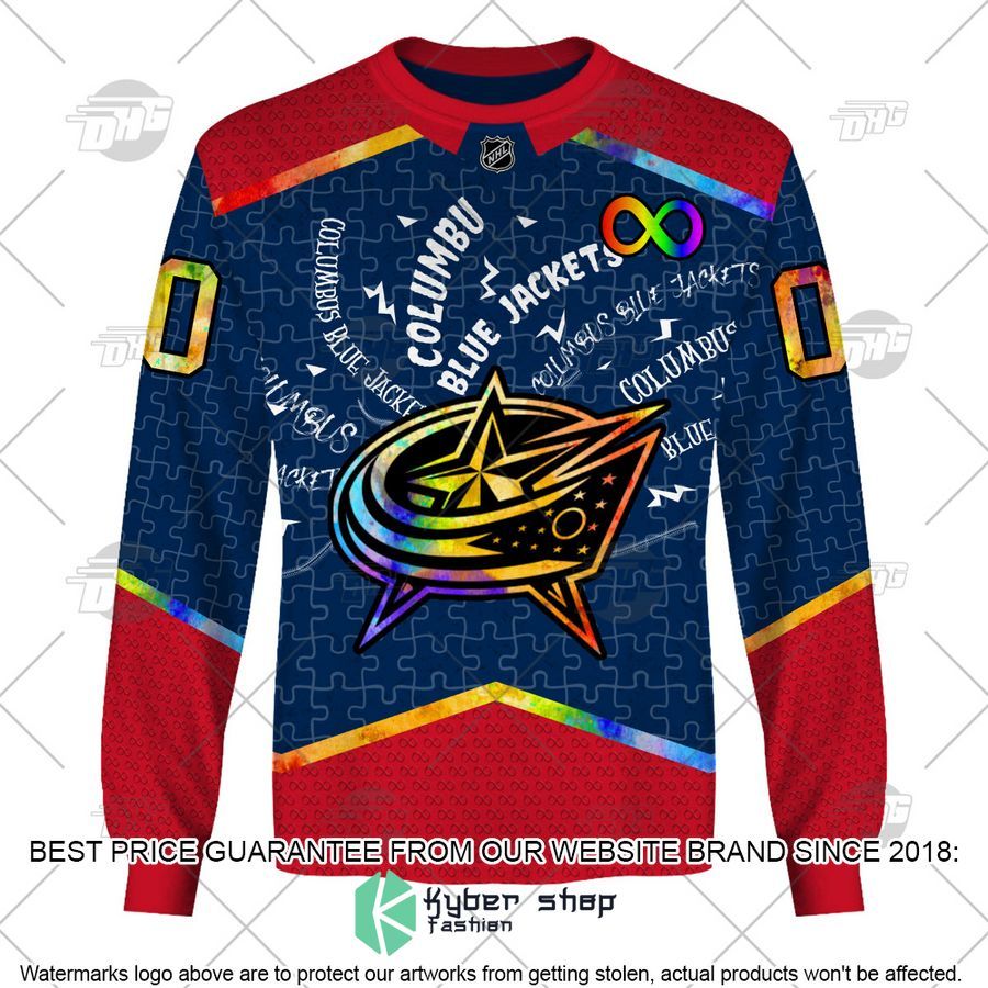 Personalized NHL Columbus Blue Jackets Autism 3D Shirt, Hoodie 5 Personalized NHL Columbus Blue Jackets Autism 3D Shirt, Hoodie word1