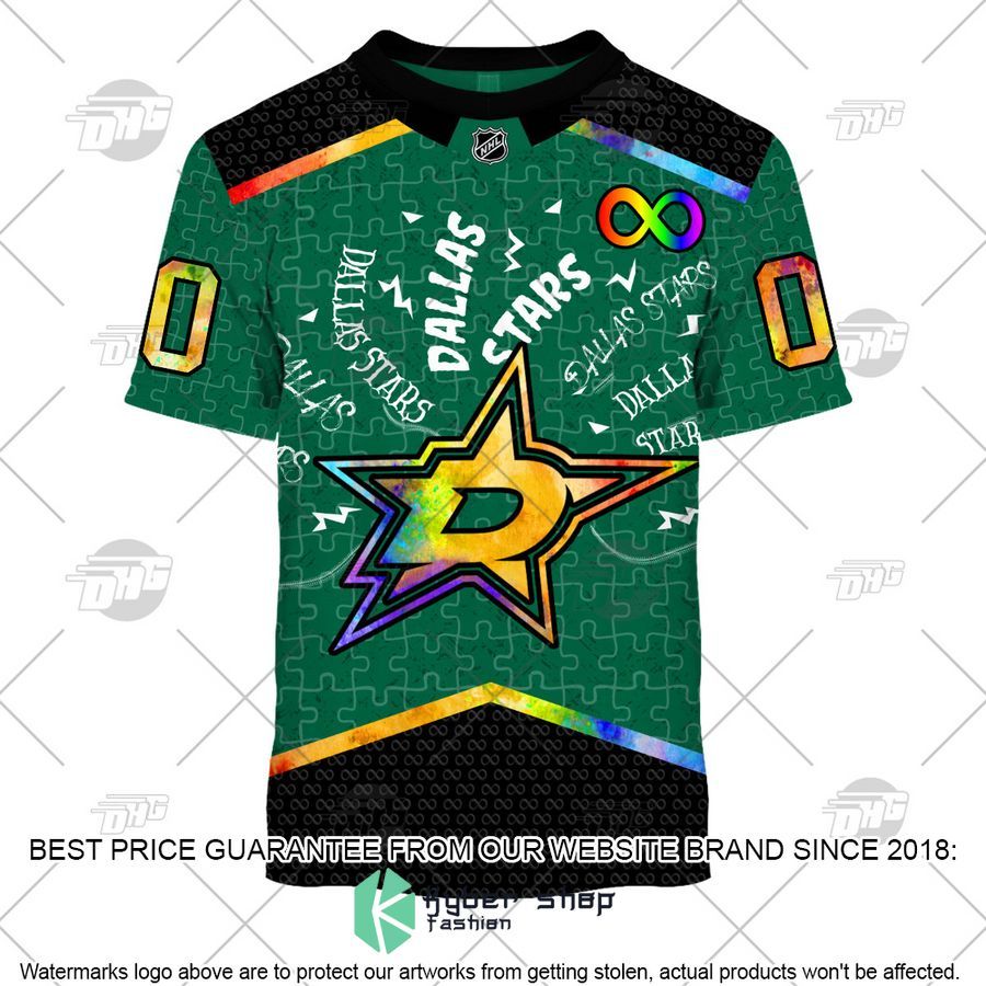Personalized NHL Dallas Stars Autism 3D Shirt, Hoodie 4 Personalized NHL Dallas Stars Autism 3D Shirt, Hoodie word3