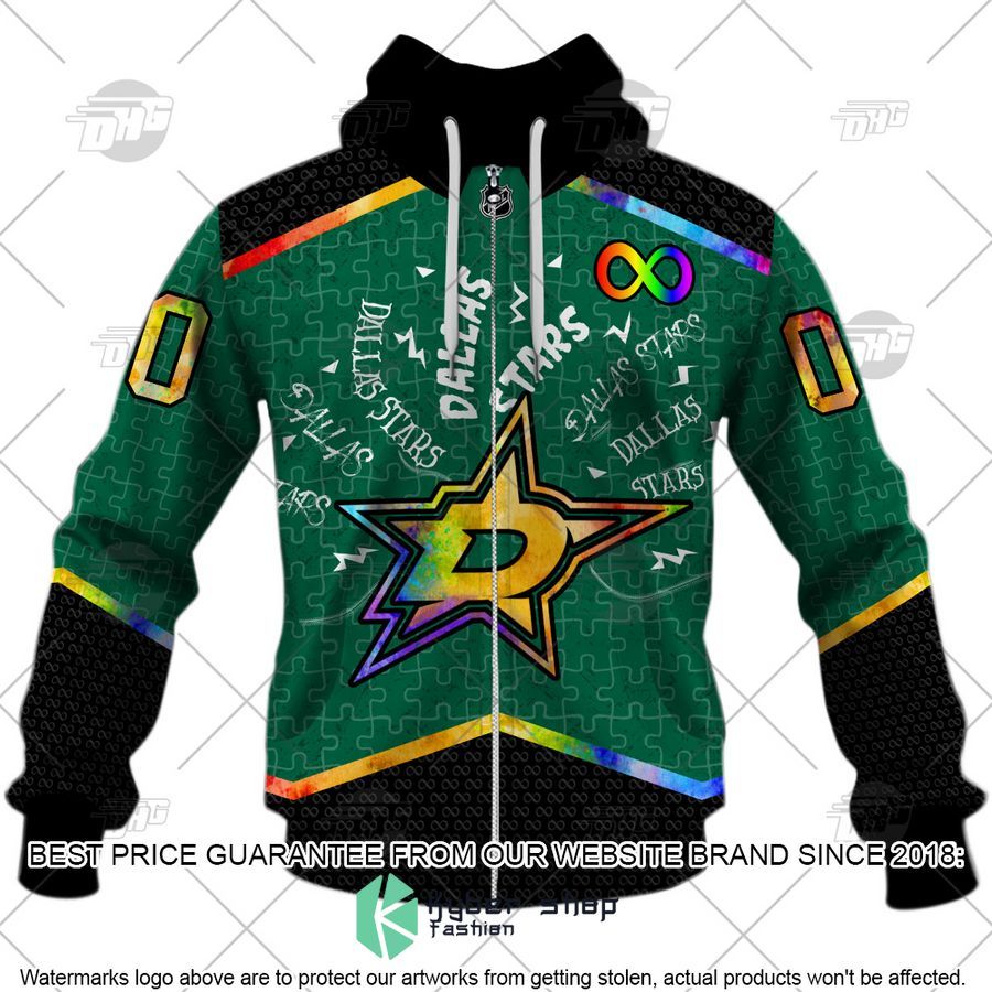 Personalized NHL Dallas Stars Autism 3D Shirt, Hoodie 6 Personalized NHL Dallas Stars Autism 3D Shirt, Hoodie word3