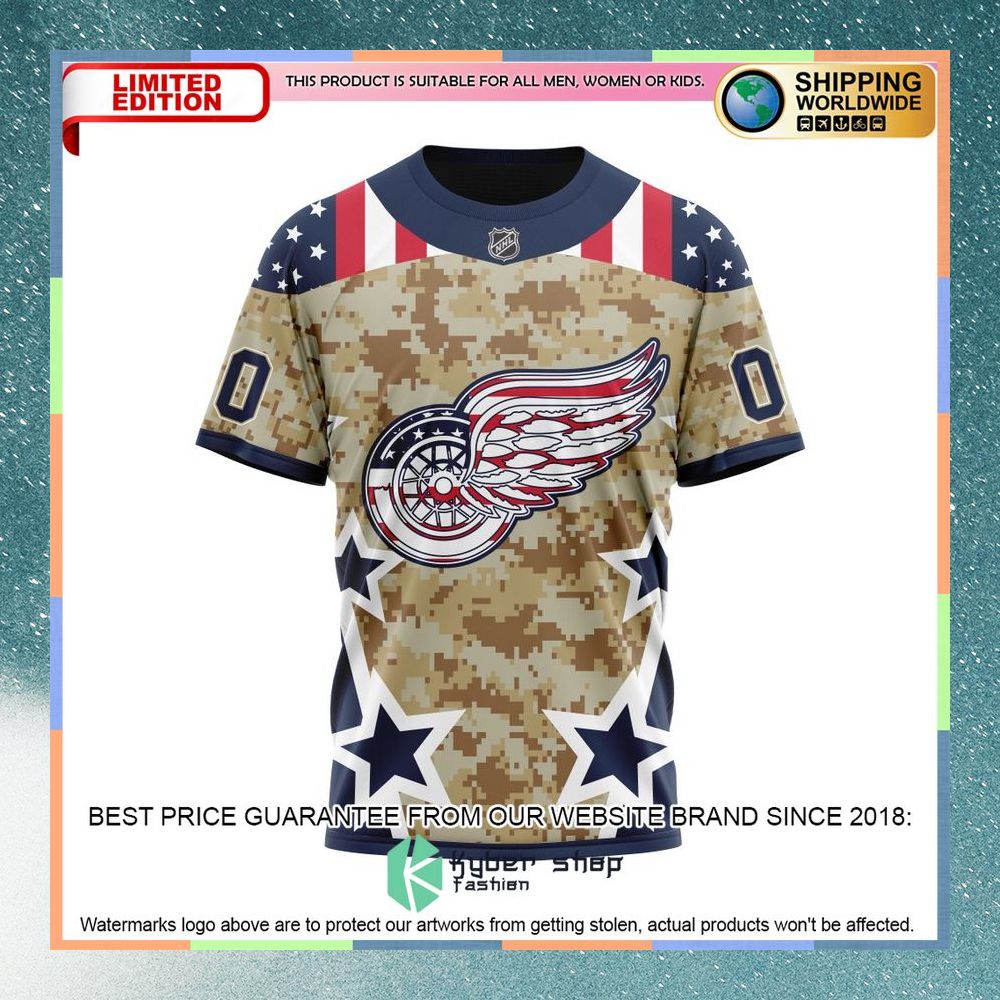 Personalized NHL Detroit Red Wings Camo And Our Beloved American Flag Shirt, Hoodie 8 Personalized NHL Detroit Red Wings Camo And Our Beloved American Flag Shirt, Hoodie word2