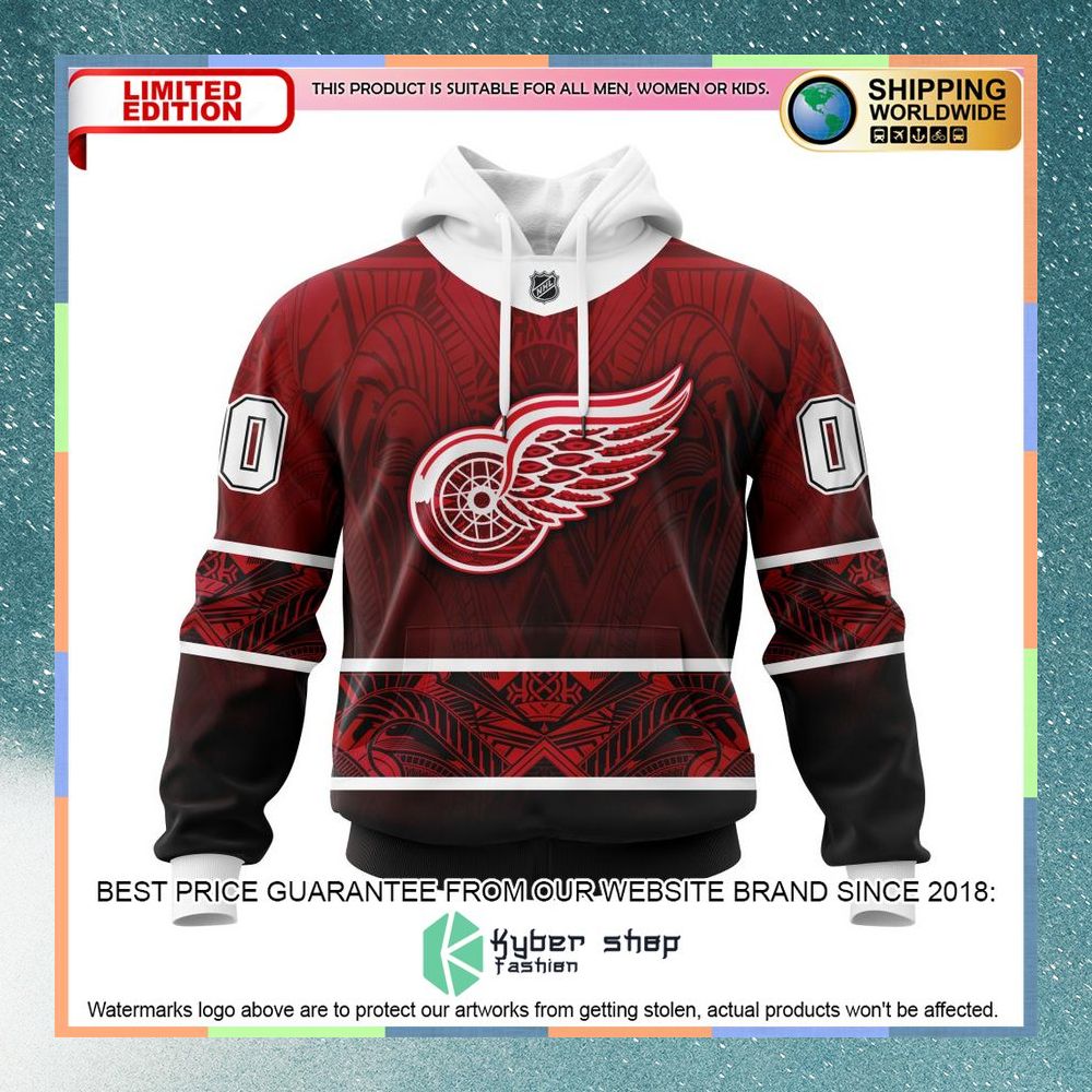 Personalized NHL Detroit Red Wings Native With Samoa Culture Shirt, Hoodie
