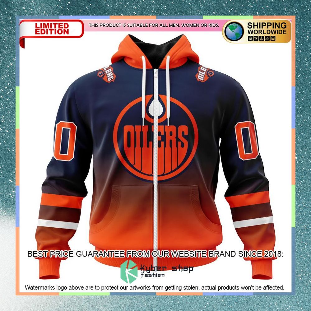 Personalized NHL Edmonton Oilers native American jersey shirt, hoodie •  Kybershop