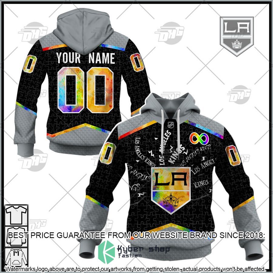 Personalized NHL Los Angeles Kings Autism 3D Shirt, Hoodie