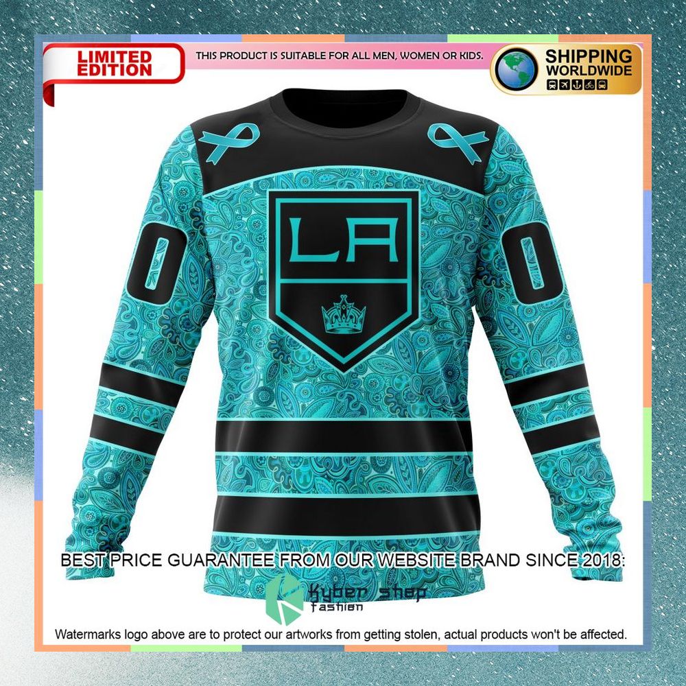 Personalized NHL Los Angeles Kings Design Fight Ovarian Cancer Shirt, Hoodie 6 Personalized NHL Los Angeles Kings Design Fight Ovarian Cancer Shirt, Hoodie word2