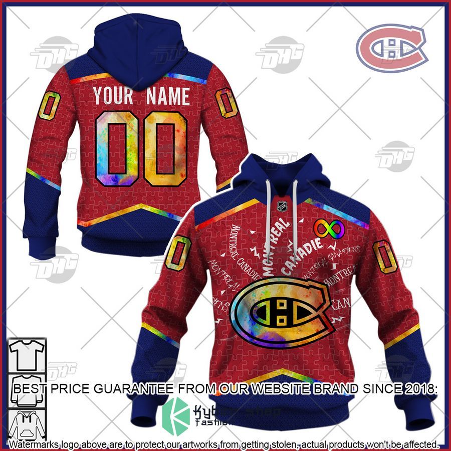 Personalized NHL Montreal Canadiens Autism 3D Shirt, Hoodie