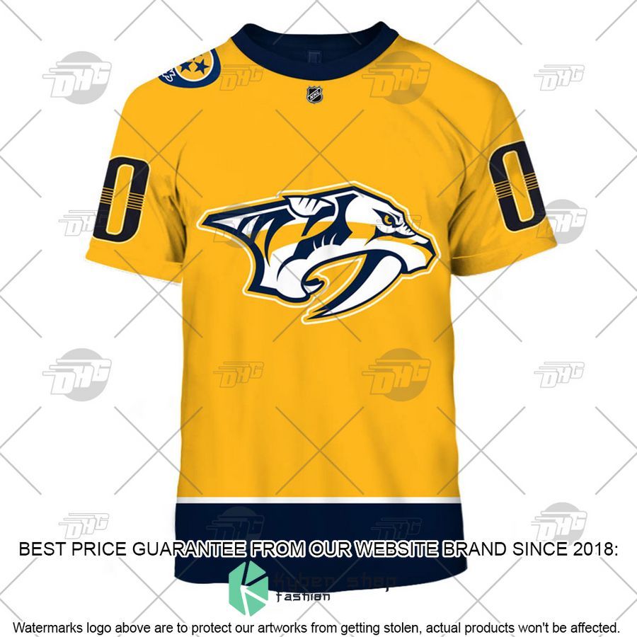Personalized NHL Nashville Predators 2022 Gold Home Primegreen Pro 3D Shirt, Hoodie 4 Personalized NHL Nashville Predators 2022 Gold Home Primegreen Pro 3D Shirt, Hoodie word3