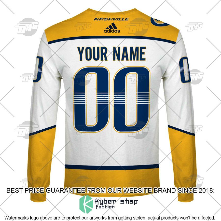 Personalized NHL Nashville Predators 2022 White Away 3D Shirt, Hoodie 9 Personalized NHL Nashville Predators 2022 White Away 3D Shirt, Hoodie word3
