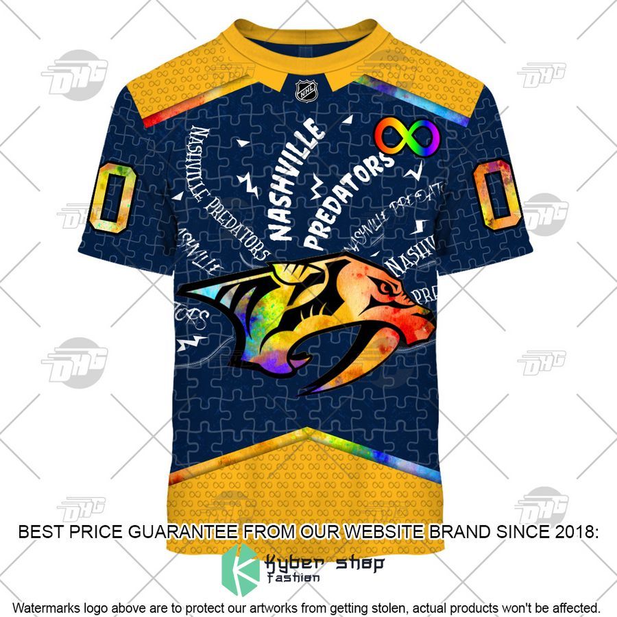 Personalized NHL Nashville Predators Autism 3D Shirt, Hoodie 4 Personalized NHL Nashville Predators Autism 3D Shirt, Hoodie word1