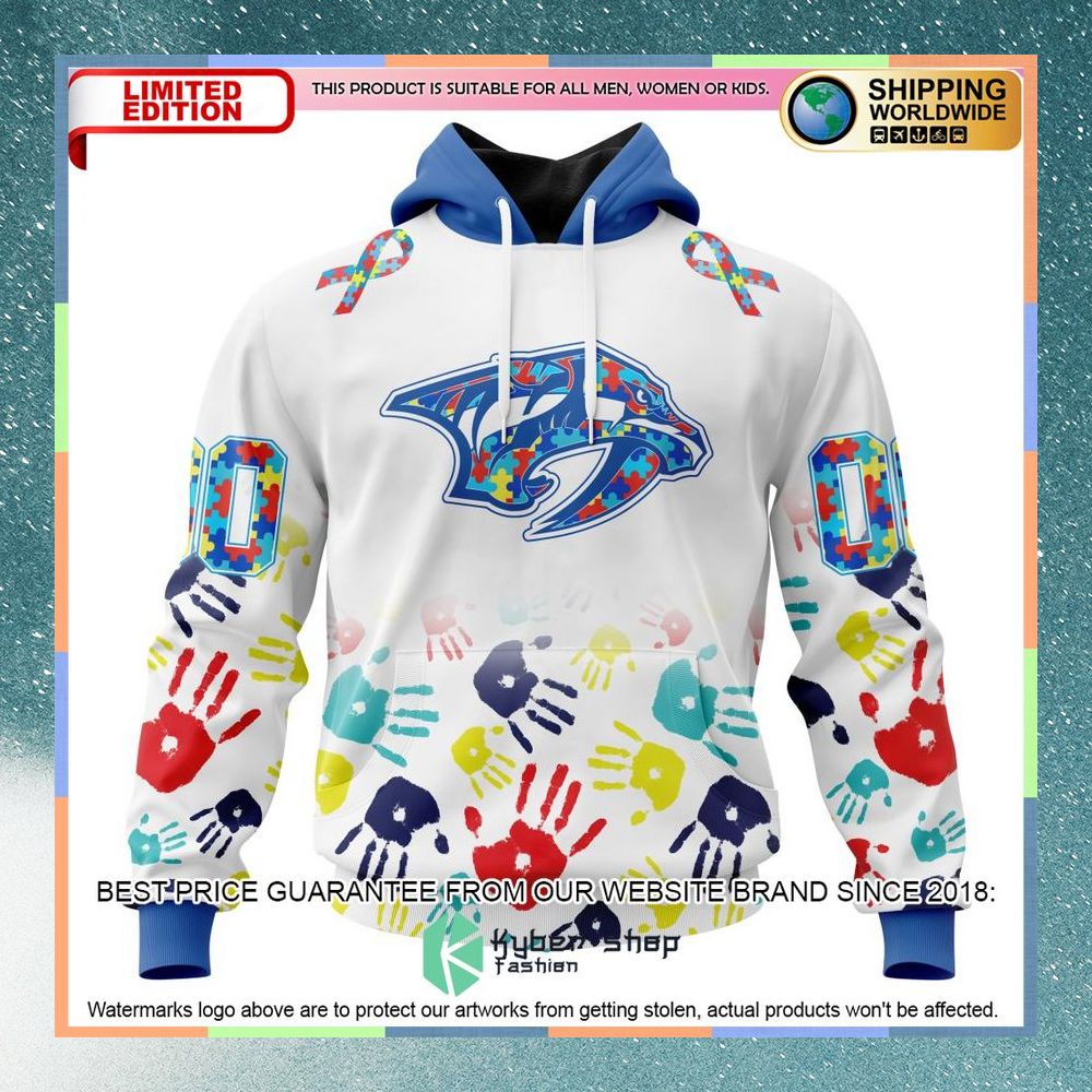 Personalized NHL Nashville Predators Autism Awareness Design Shirt, Hoodie