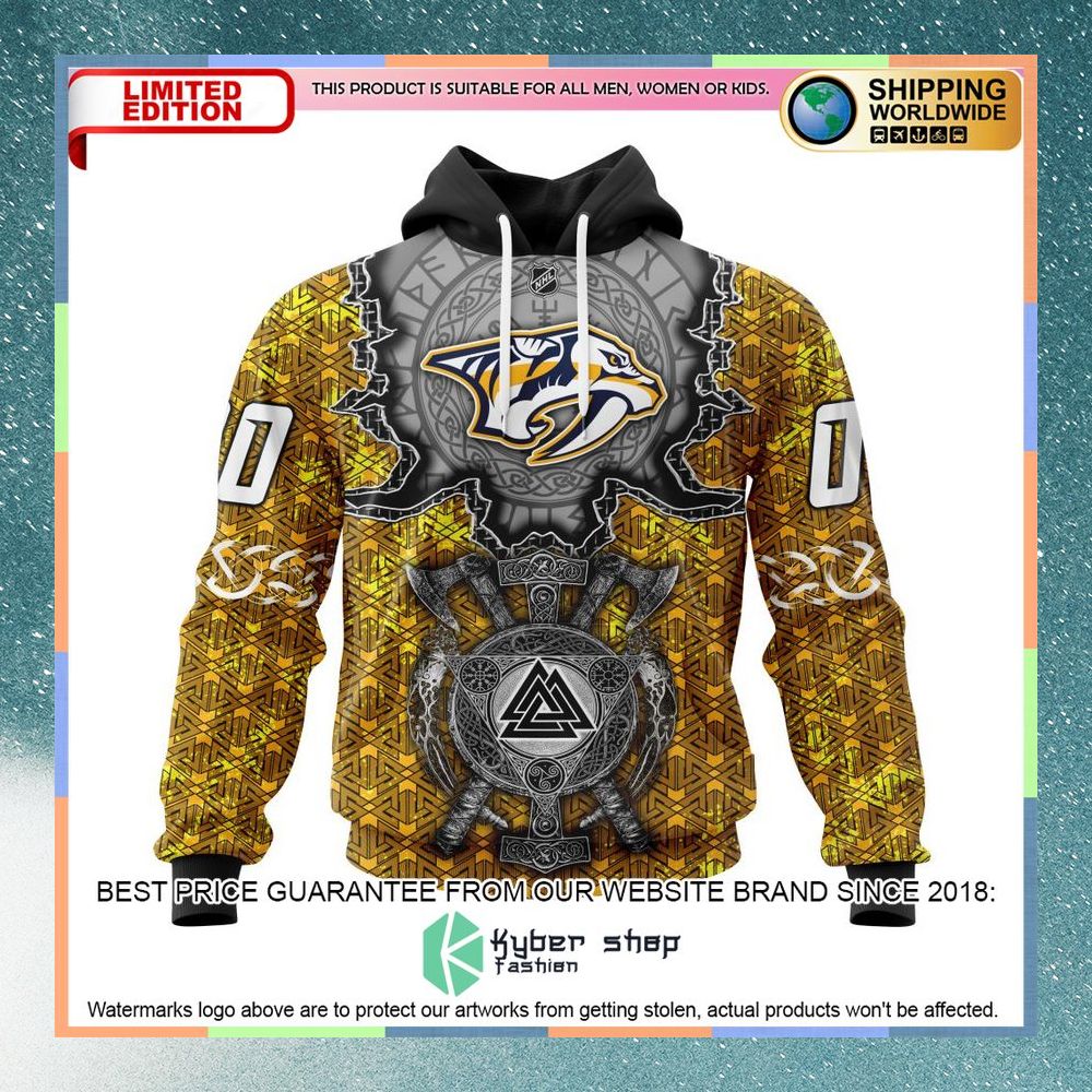 Personalized NHL Nashville Predators Viking Norse Mythology Shirt, Hoodie