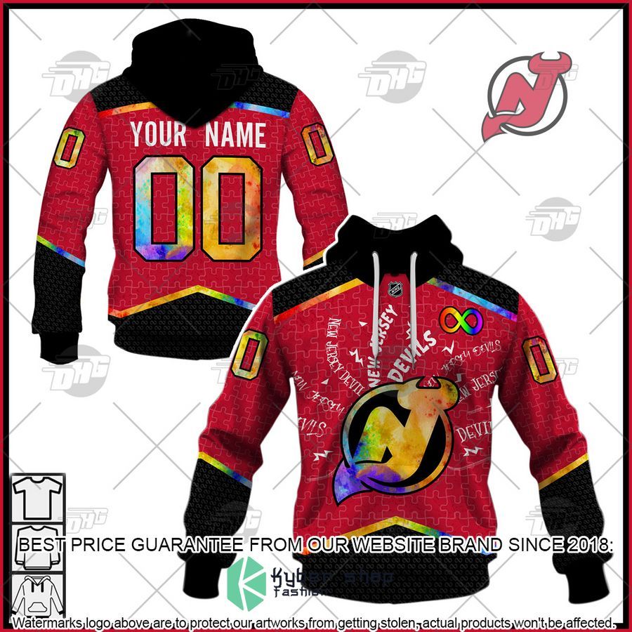 Personalized NHL New Devils Autism 3D Shirt, Hoodie