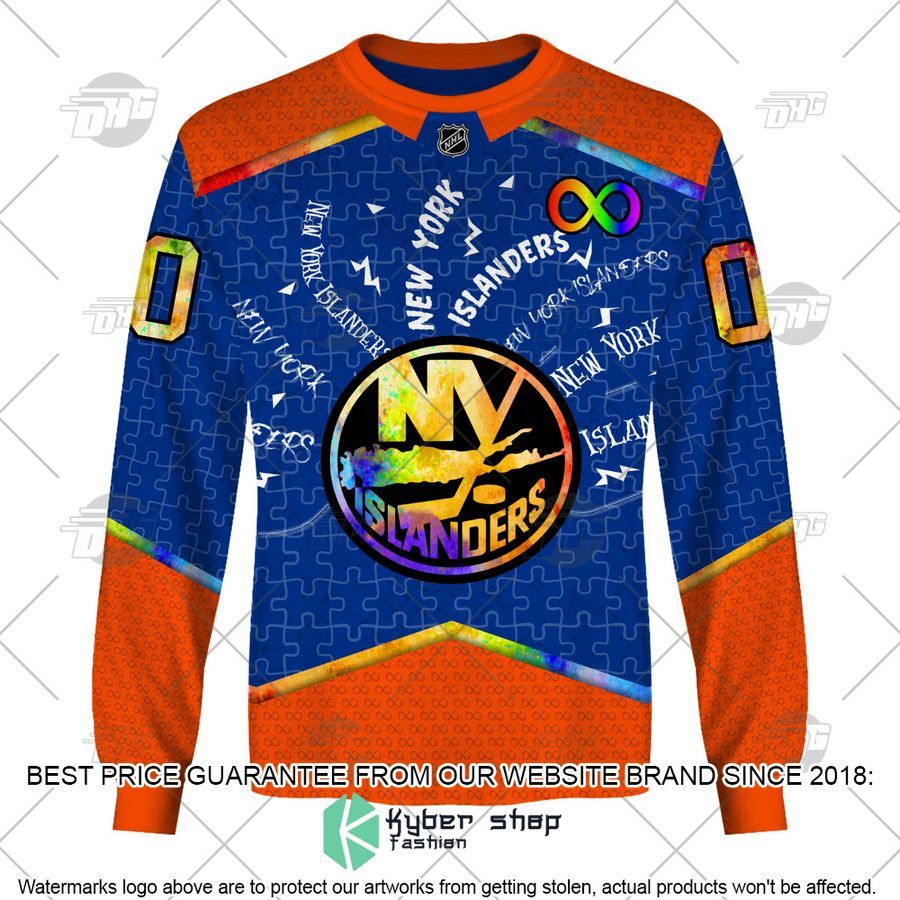 Personalized NHL New York Islanders Autism 3D Shirt, Hoodie 5 Personalized NHL New York Islanders Autism 3D Shirt, Hoodie word2