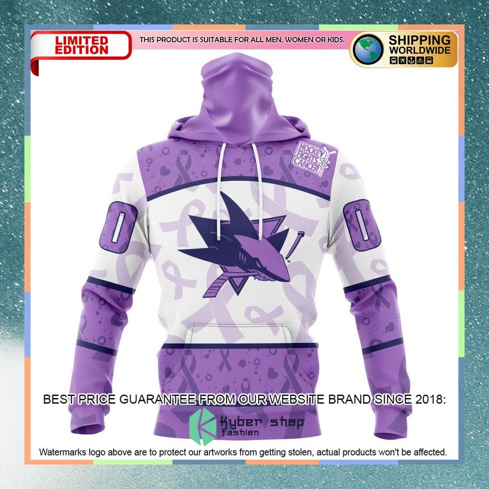Personalized NHL San Jose Sharks Lavender Fight Cancer Shirt, Hoodie 4 Personalized NHL San Jose Sharks Lavender Fight Cancer Shirt, Hoodie word2