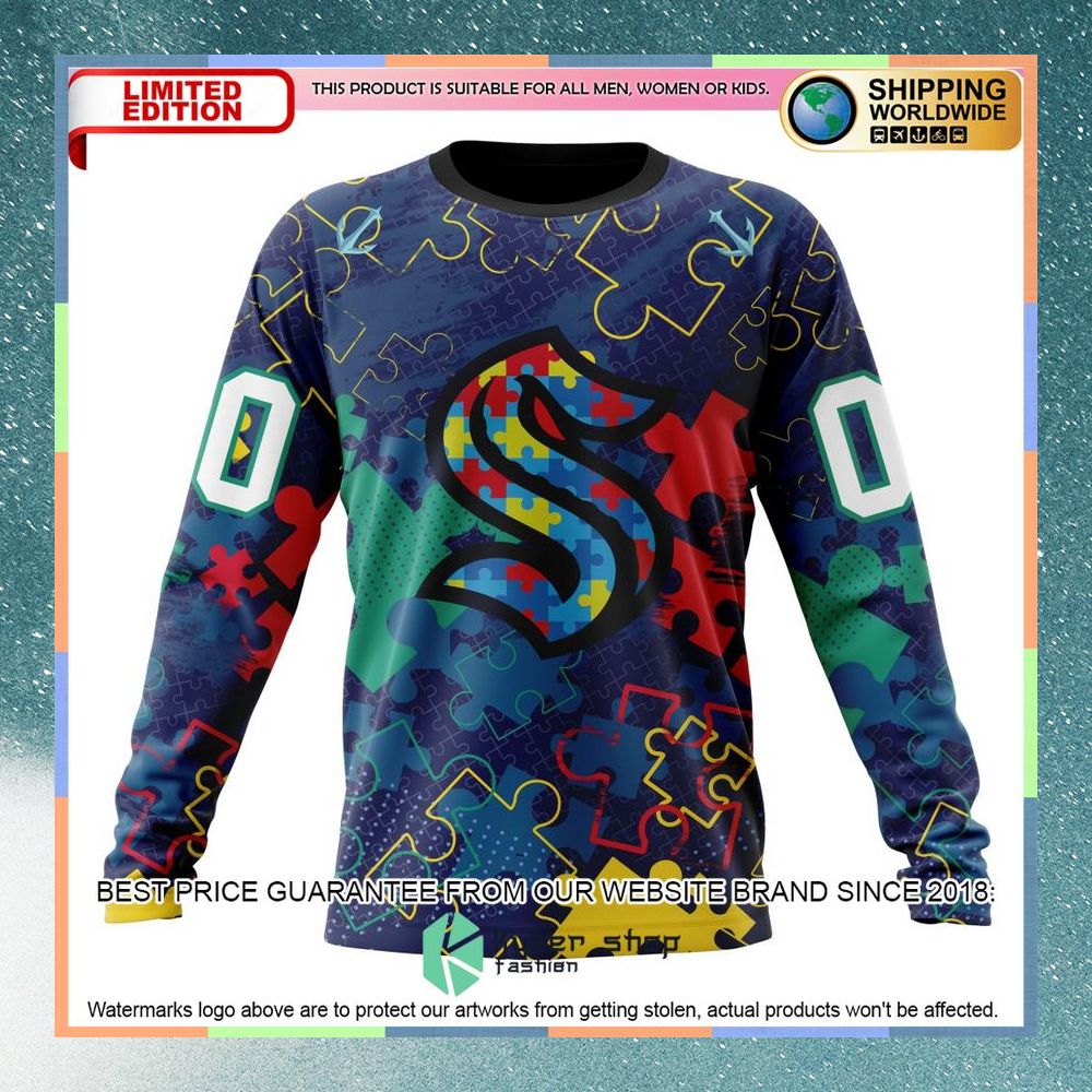 Personalized NHL Seattle Kraken Fearless Aganst Autism Shirt, Hoodie 6 Personalized NHL Seattle Kraken Fearless Aganst Autism Shirt, Hoodie word1