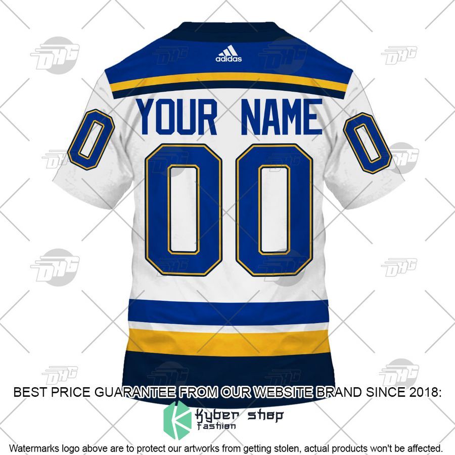 Personalized NHL St. Louis Blues 2022 White Away 3D Shirt, Hoodie 8 Personalized NHL St. Louis Blues 2022 White Away 3D Shirt, Hoodie word2