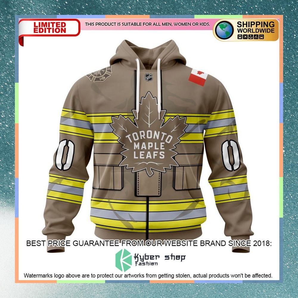 Personalized NHL Toronto Maple Leafs Honor Firefighter As Hero Of The Game Shirt, Hoodie
