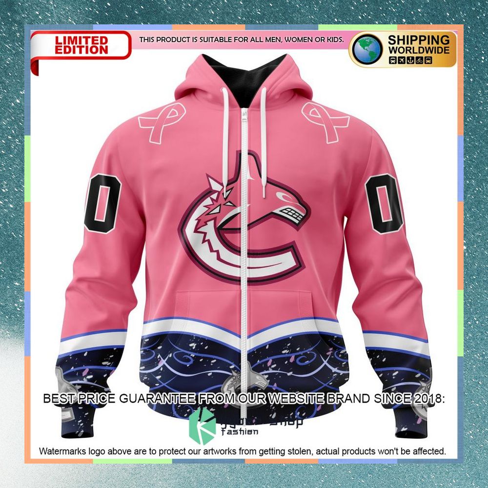Custom Vancouver Canucks Fights Cancer NHL Shirt Hoodie 3D - Bring Your  Ideas, Thoughts And Imaginations Into Reality Today
