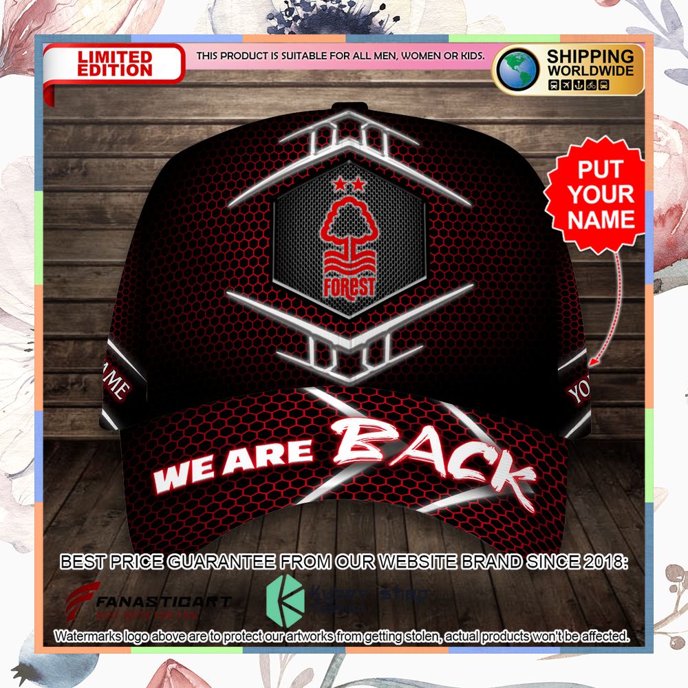 Personalized Nottingham Forest FC We Are Back Classic Cap 4 Personalized Nottingham Forest FC We Are Back Classic Cap word1
