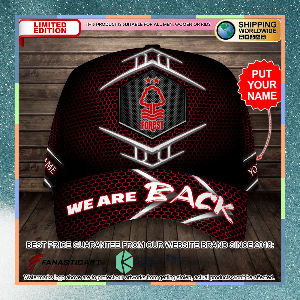 Personalized Nottingham Forest FC We Are Back Classic Cap 7 Personalized Nottingham Forest FC We Are Back Classic Cap word1
