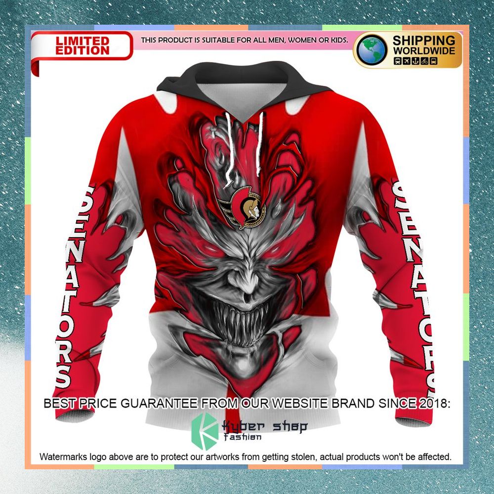 Personalized Ottawa Senators Demon 3D Hoodie 8 Personalized Ottawa Senators Demon 3D Hoodie word2