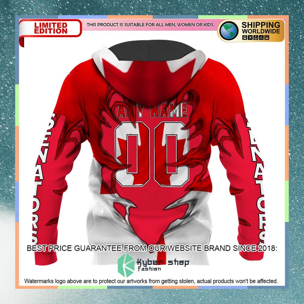 Personalized Ottawa Senators Demon 3D Hoodie 9 Personalized Ottawa Senators Demon 3D Hoodie word2